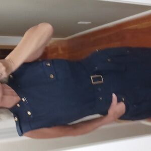 Ellen Tracy Gorgeous Navy Sheath